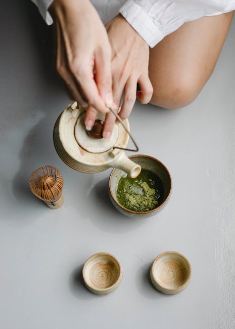 Traditional matcha ceremony